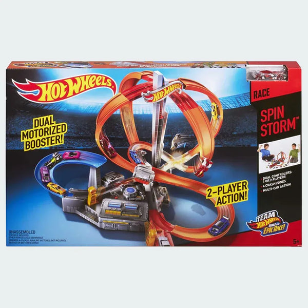 Hot Wheels Spin Storm Stunt Action Track Set - CDL45 – Trade Sports