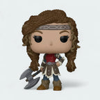Funko Pop! Astrid #1791 vinyl figure, front view, highlighting her outfit details, blonde braid, and determined expression.
