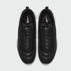 Nike Air Max 97 Men's Trainers 921826-001 top view showing laces, tongue logo, and layered upper