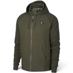 Nike NSW Optic Tracksuit in olive green, front view of track jacket featuring the full zip