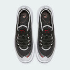 Nike Air Max Axis Men's Black and White Trainers AA2146-009 top view showing lace-up system, mesh tongue, and streamlined silhouette