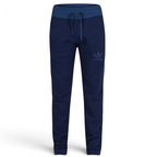 Emphasising the locked-in ankle cuffs and the professional "Collegiate Navy" colour depth.