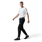Focuses on the tightly stitched elastic ribbing and the professional alignment of the internal drawcord engineered for a custom, locked-in fit.