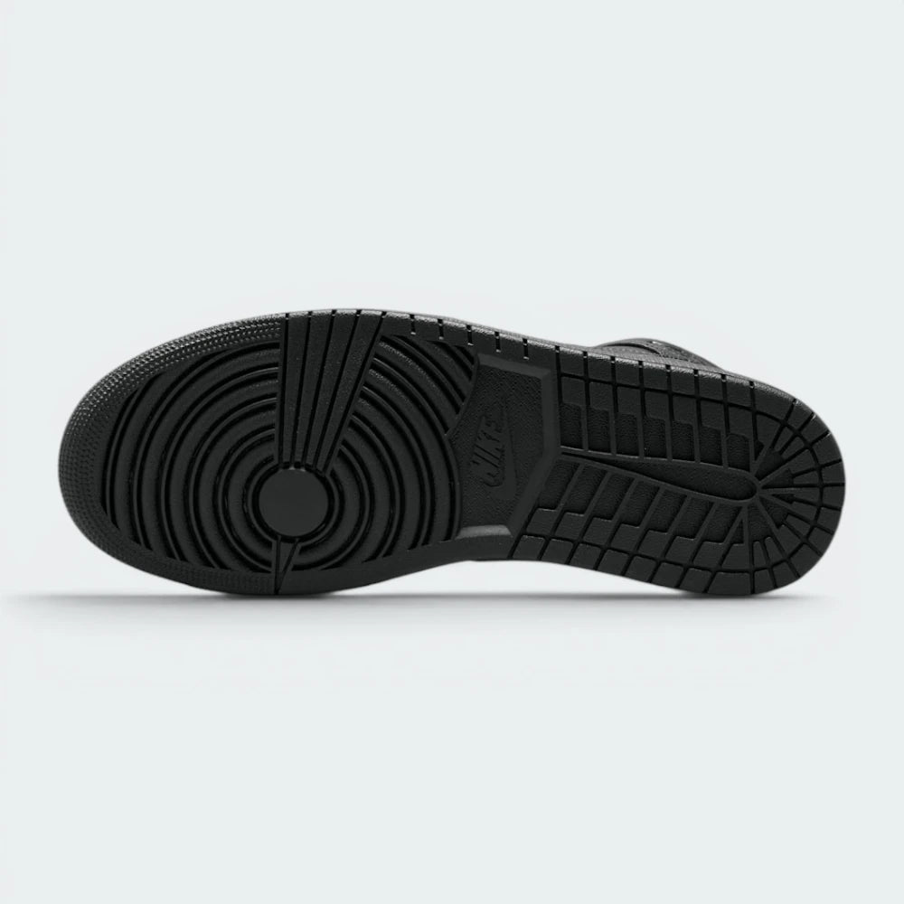 Air Jordan 1 Mid Men's "Triple Black" Trainers 554724 093 Secondary image