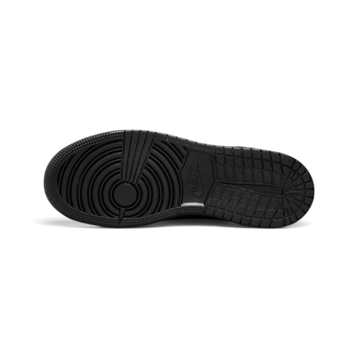 Air Jordan 1 Mid Junior Triple Black Trainers UK 5.5 554725 093 Secondary image
