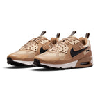 Highlights the inner profile displaying the layered ripstop underlays, textured black protective rubber cage, Light Khaki eyelet stays, and visible heel Air cushioning.