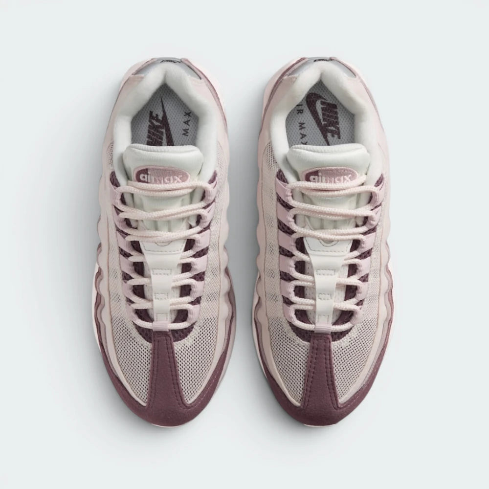 Focuses on the locked-in traditional lacing layout, displaying the perfect symmetry of the white mesh tongue, the vertical webbed ribcage eyelet loops, and the airy mesh guarding the front toe box area.