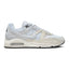 Highlights the lateral profile showing the Pure Platinum upper mesh, off-white suede toe mudguard, light grey leather midfoot overlay with matching Swoosh, debossed "AIR MAX" quarter text, and a visible Max Air heel window.