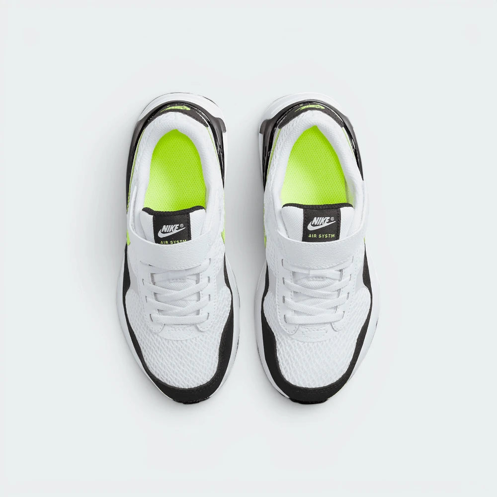 Focuses on the locked-in traditional lacing layout, displaying the perfect symmetry of the white mesh tongue, matching laces, Volt branding, and the breathable open mesh guarding the front toe box area.