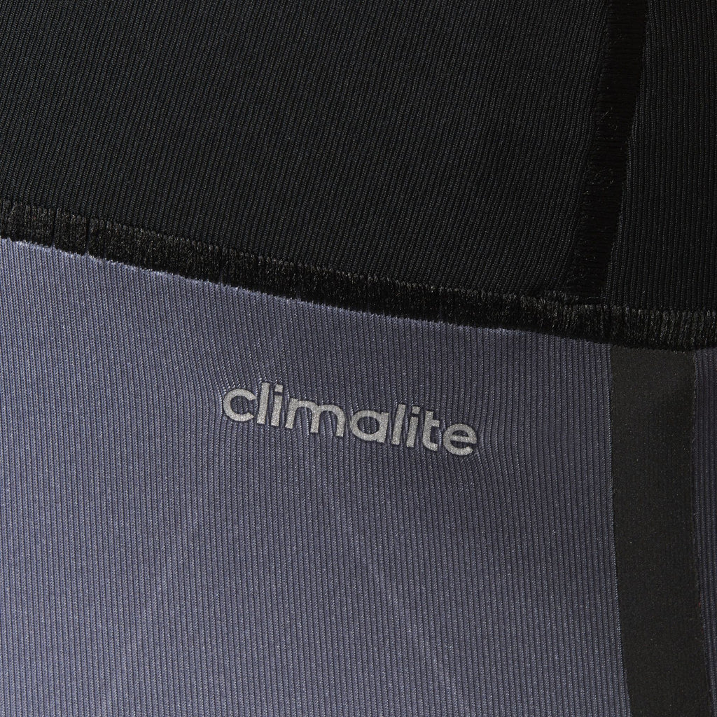 Highlighting the "unreal" precision of the heat-transferred climalite logo on the hip.