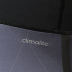 Highlighting the "unreal" precision of the heat-transferred climalite logo on the hip.
