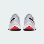 Rear view of the Nike Zoom Winflo 6 Women's blue running trainers, focusing on the structured heel and subtle branding.