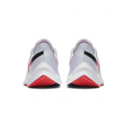 Rear view of the Nike Zoom Winflo 6 Women's blue running trainers, focusing on the structured heel and subtle branding.