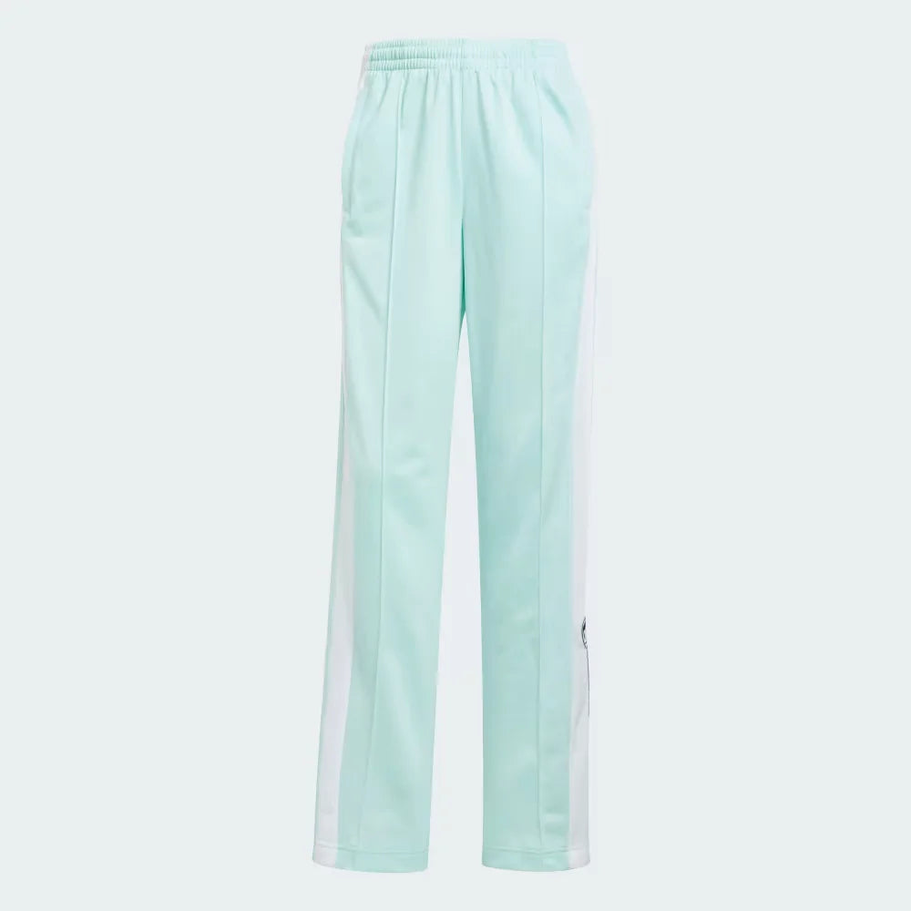 Looking down at the elasticated drawstring waist and the shimmering texture of the Semi Flash Aqua tricot.