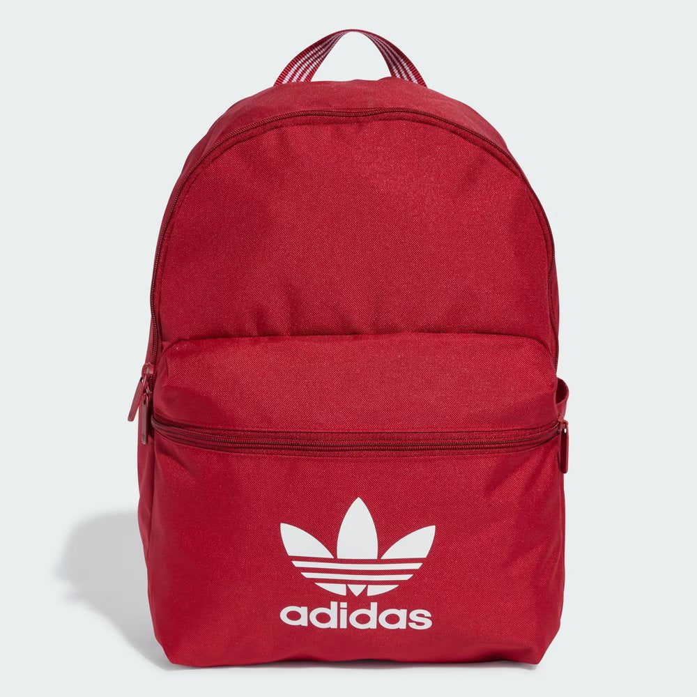 Red Adidas backpack on a light gray background Main image