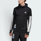 Highlights the high-velocity extended length and the professional depth of the black French terry.