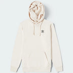 Focuses on the full front design dimension, emphasizing the sharp, minimalist contrast of the white centered branding element against the clean, organic ecru background canvas.