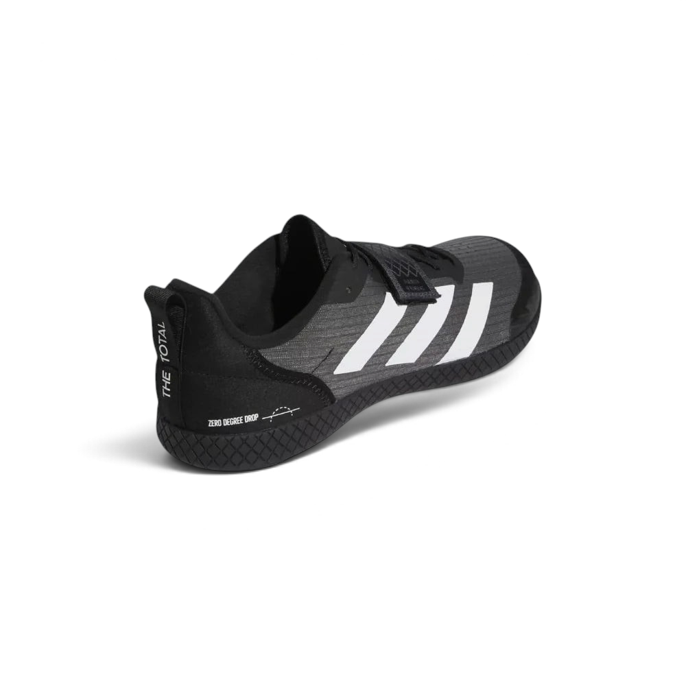 Focuses on the flat heel counter base engineered for absolute lifting stability.