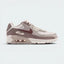 Highlights the high-velocity lines of the visible Max Air heel window embedded inside the professional depth of the Taupe Haze midsole casing and the classic cropped side Swoosh.