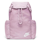 Front profile of the Ice Light Purple Nike rucksack, showing the slim profile and the hidden side zipper for small item storage.