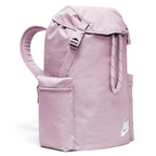 Three-quarter view of the bag cinched shut, demonstrating how the drawstrings function as comfortable shoulder straps.