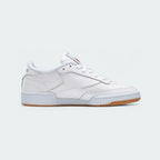 Reebok Club C 85 Women's White Leather Trainers BS7686 inside view shoes the clean leather panelling