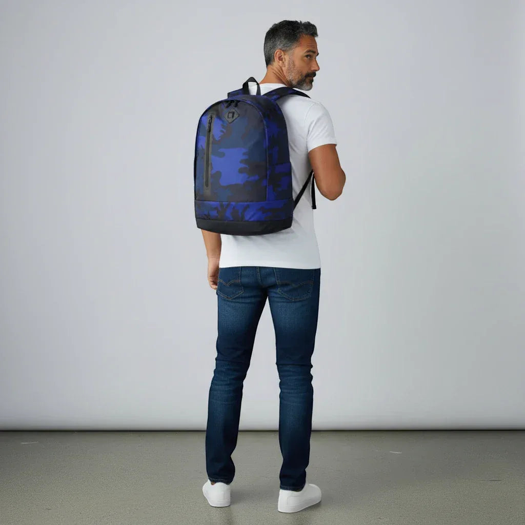 Nike Unisex Heritage Backpack Blue Camouflage BZ9818 455