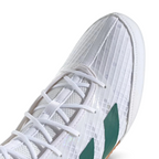 Close-up of the forefoot area, highlighting the fine mesh ventilation zones and the precision stitching.