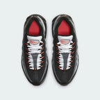 Nike Air Max 95 Recraft Juniors White Trainers CJ3906-101 top view showing lace-up closure and padded tongue