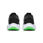 Focuses on the contoured shape of the tapered rear heel collar, showcasing the structured heel counter built to lock the ankle securely in place.