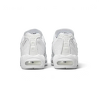 Nike Air Max 95 Essential Men's White Trainers CT1268-100 back view showing heel tab, embroidered Nike Air logo, and layered collar