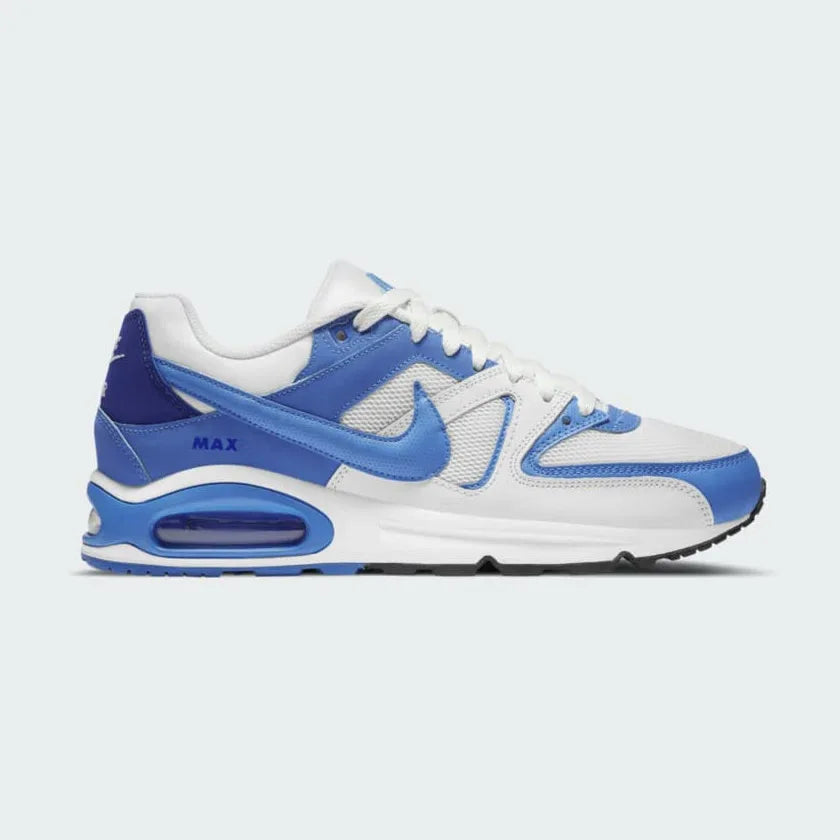 Nike Air Max Command Men's Blue Trainers CT2143-002 side view showing deep blue mesh and synthetic upper with visible Air Max unit in the heel Main image