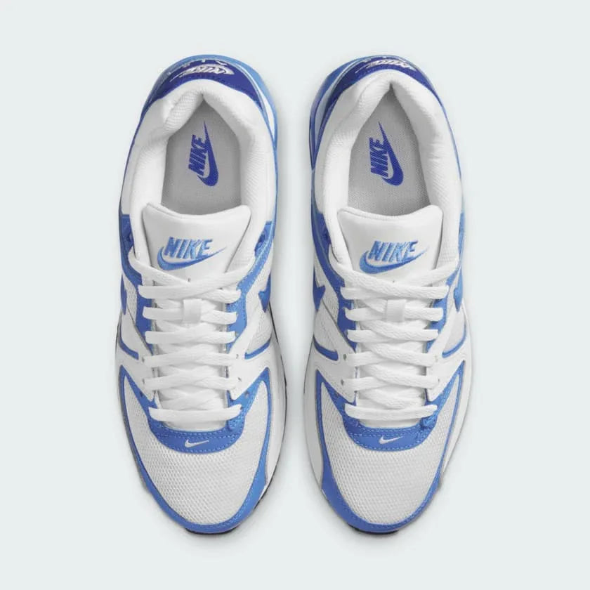 Nike Air Max Command Men's Blue Trainers CT2143-002 top view showing lace-up front, padded tongue, and layered panel construction