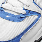 Close-up of Nike Air Max Command Men's Blue Trainers CT2143-002 mesh texture, laces, and tongue label