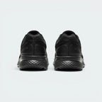 Focuses on the contoured shape of the cushioned rear collar, highlighting the robust structural padding built to cradle the heel with elite comfort.