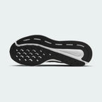 View of the outsole of the Nike Run Swift 2 Men's particle grey running shoes, showing the durable rubber tread pattern for road traction.