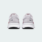 Rear view of the Nike Run Swift 2 Women's pink running shoes, focusing on the structured heel and subtle branding.