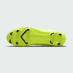 Close-up of the Nike Mercurial Vapor 14 Club FG/MG men's football boot outsole, highlighting conical studs for multi-directional traction.