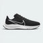 Highlights the high-velocity sweep of the crisp White Nike Swoosh, showing the sleek, clean texture of the Black mesh upper resting above the dual-tone black and white React foam midsole wall.
