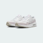 Nike Air Max SC Juniors White Trainers CZ5358-115 angled view showing sculpted midsole and layered material design