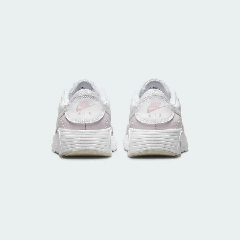Nike Air Max SC Juniors White Trainers CZ5358-115 back view showing Nike Air branding on heel tab and padded collar