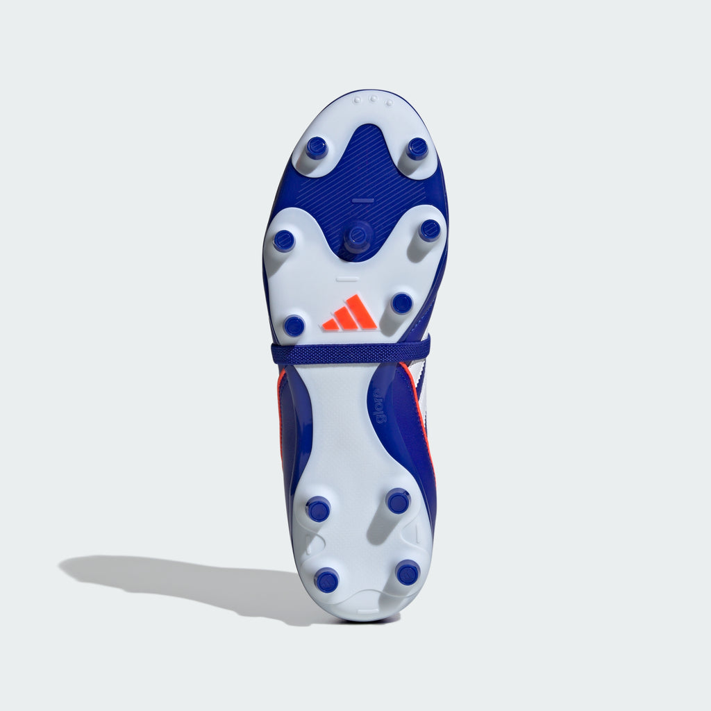 Outsole View: Showing the specialized FG stud pattern designed for dry natural grass surfaces.