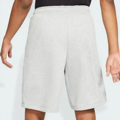 Rear view of the shorts, showcasing the clean heathered finish and the structured stitching at the seat.