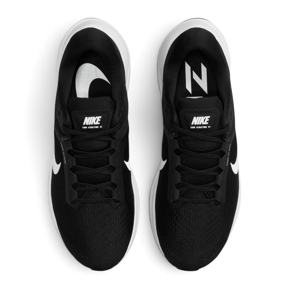 Nike Men's Structure 24 Stability Running Trainers Black DA8535-001 Secondary image