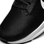 Details the micro-precision of the forefoot area, showing the open-pore engineered mesh ventilation zones across the toe box, reinforced synthetic eyestay overlays, and flat black laces.