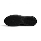 View of the outsole of the Jordan Stay Loyal men's black trainers, showing the durable rubber sole and multi-directional traction pattern.