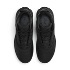 Top-down view of a pair of Jordan Stay Loyal men's trainers in black, highlighting their structured silhouette and lace-up closure.