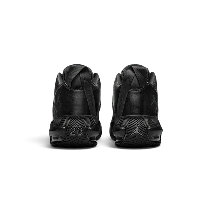 Rear view of the Jordan Stay Loyal men's trainers, focusing on the structured heel and Jordan branding.