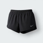 mannequin view of the nike running shorts from the front featuring the elastic waist