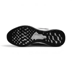 Focuses on the locked-in traditional lacing layout, displaying the perfect symmetry of the black mesh tongue, the matching black laces, and the airy open-cell mesh guarding the front toe box area.